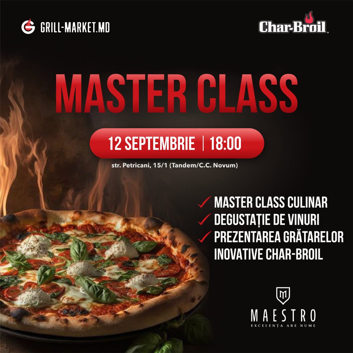 12 septembrie, 18:00 // Master Class - Grill & BBQ